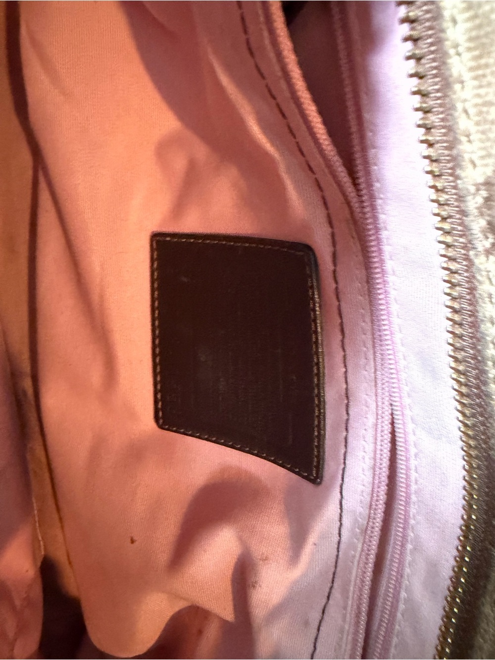 Coach Olive and Brown Signature Satchel with Turn-Lock - Picture 6 of 8